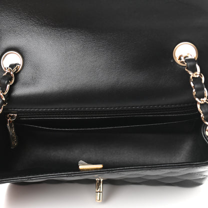 Chanel Lambskin Quilted Mini Rectangular Flap Black 5 of 12