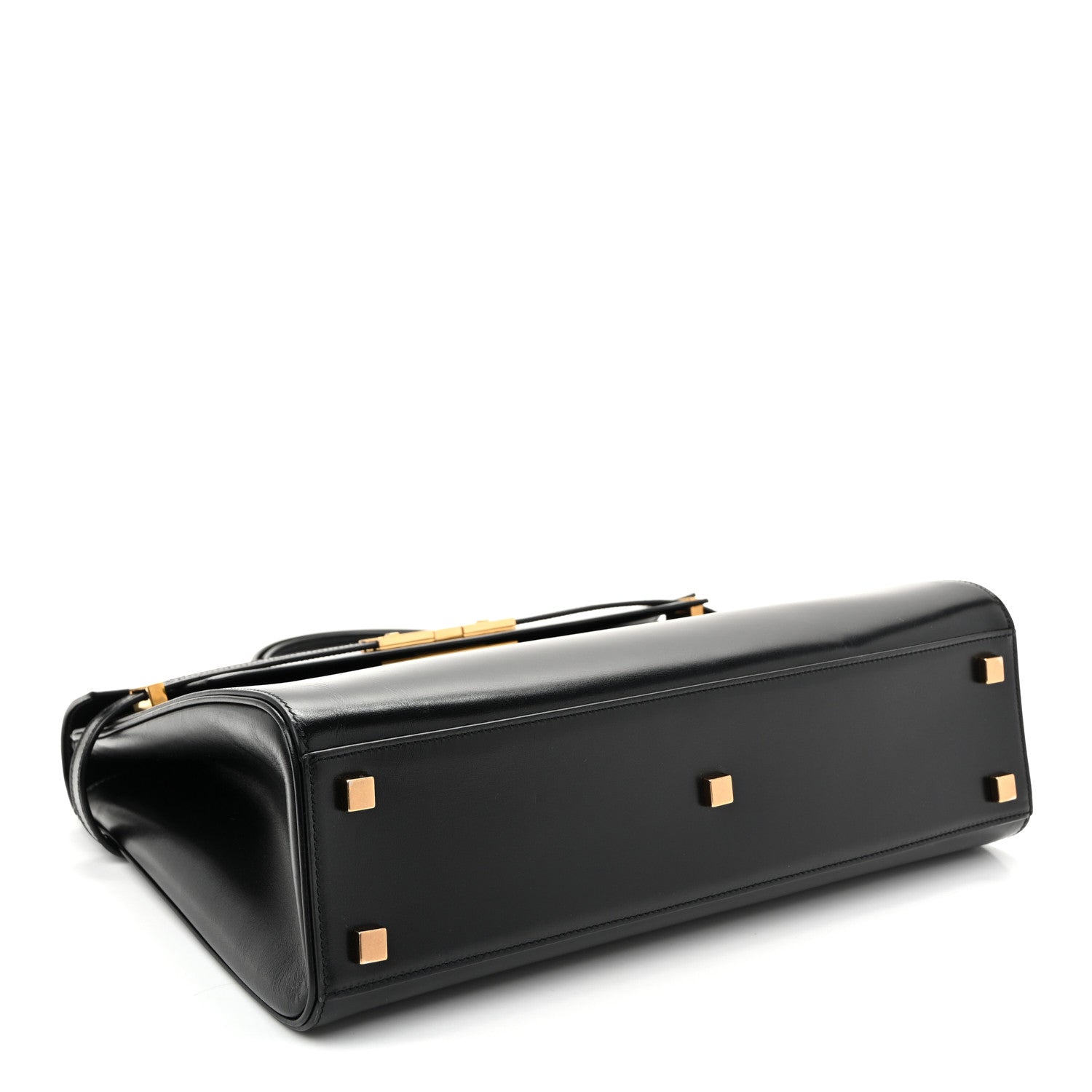 Saint Laurent Smooth Calfskin Manhattan Top Handle Black 4 of 9