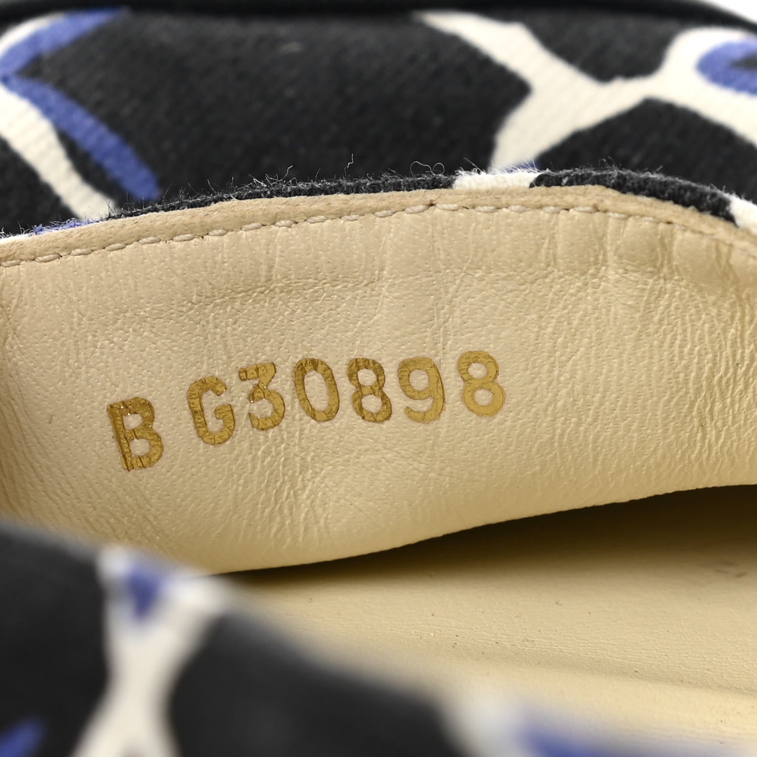 Chanel Printed Canvas Grosgrain Espadrilles 39 Blue Black 9 of 9