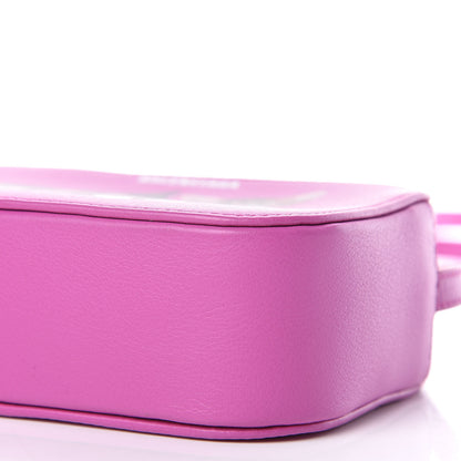 Balenciaga Calfskin Kittens Logo XS Everyday Camera Bag Fuchsia 6 of 10