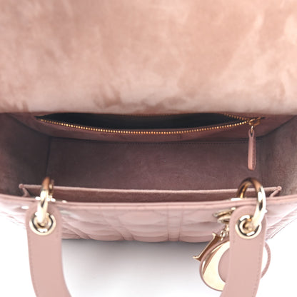 Christian Dior Lambskin Cannage Medium Lady Dior Bois de Rose 5 of 9
