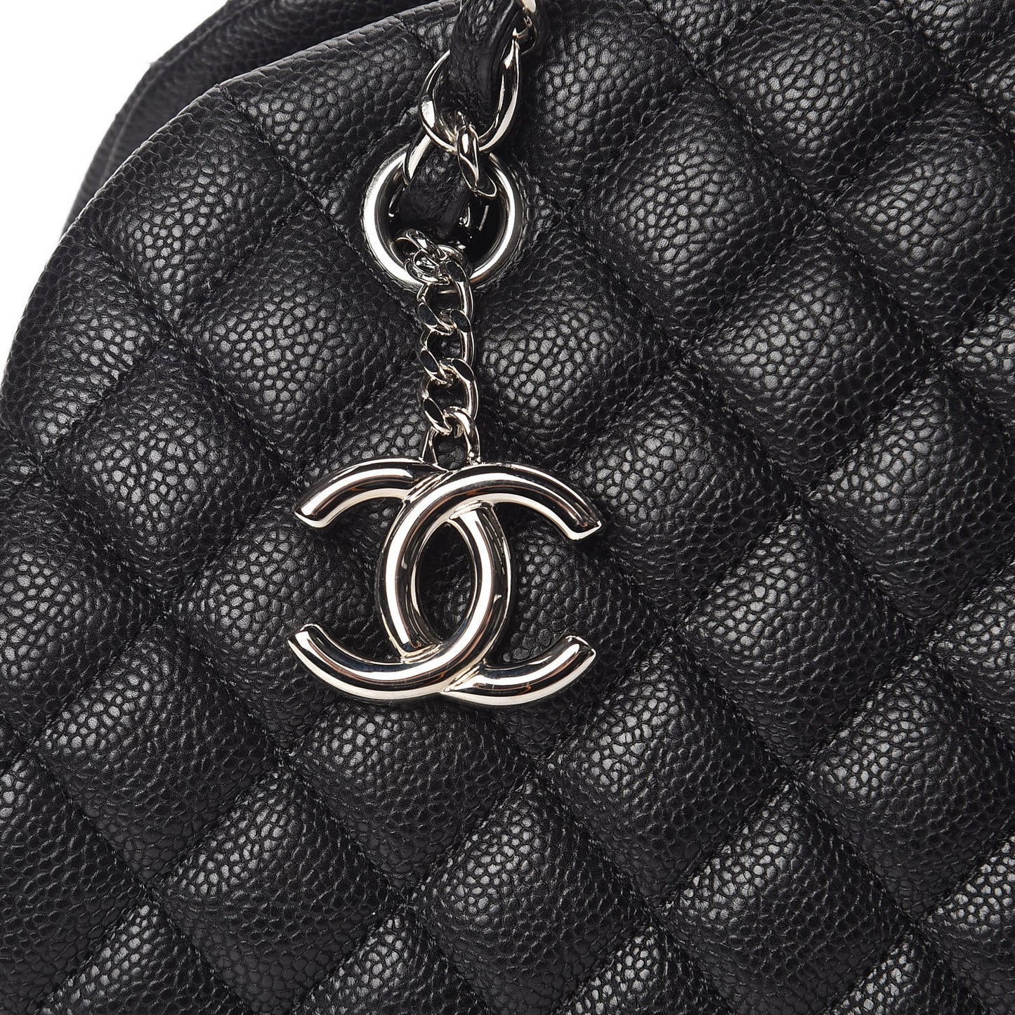 Caviar Quilted Medium Just Mademoiselle Black