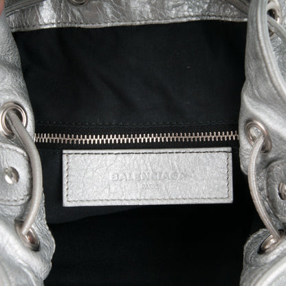 Balenciaga Agneau Giant 12 Silver Hardware Mini Pompon Gris Aluminum 6 of 7