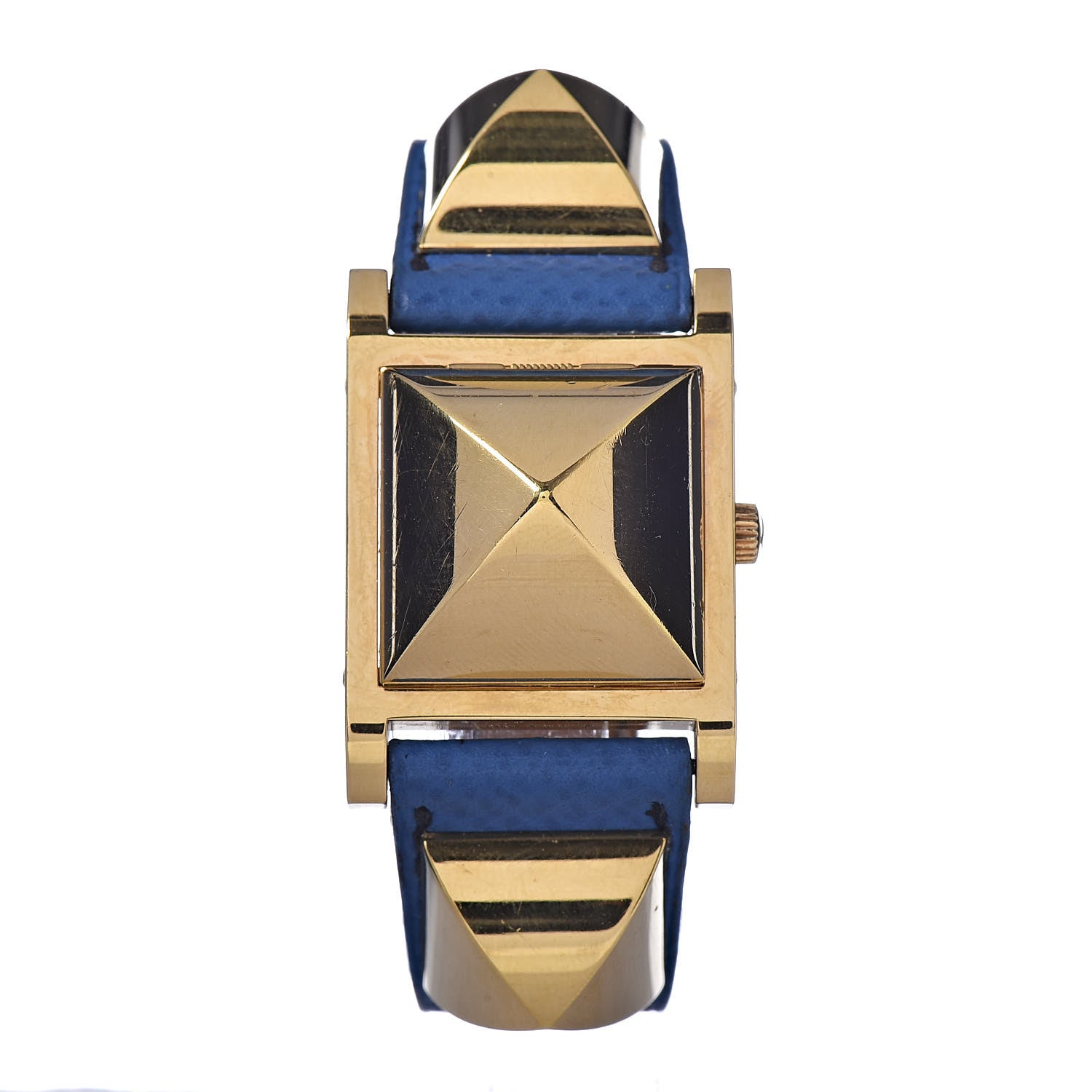 Hermes Stainless Steel Courchevel 23mm Medor Quartz Watch Bleu France 1 of 9