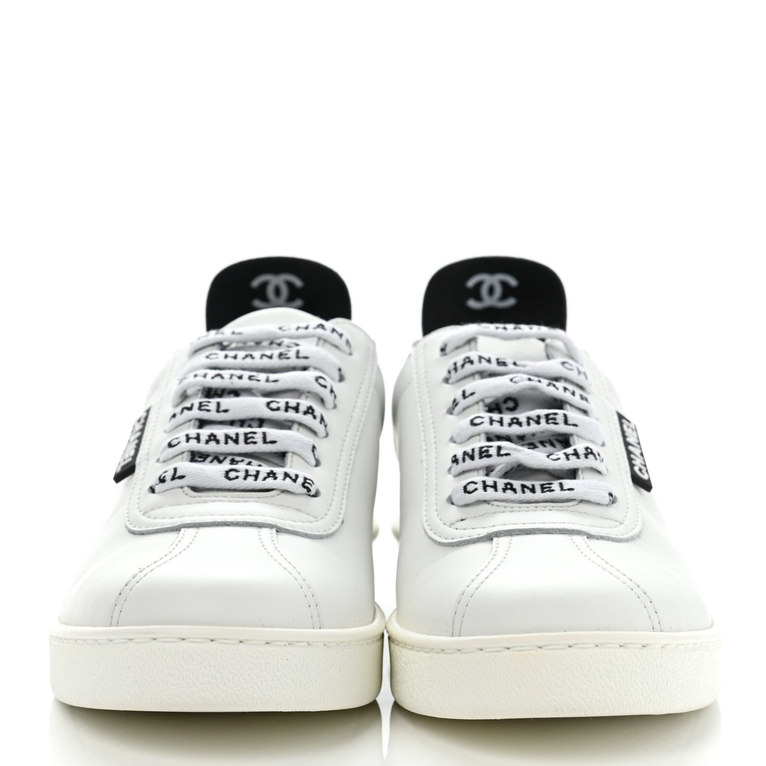Chanel Calfskin CC Sneakers 36 White 2 of 11