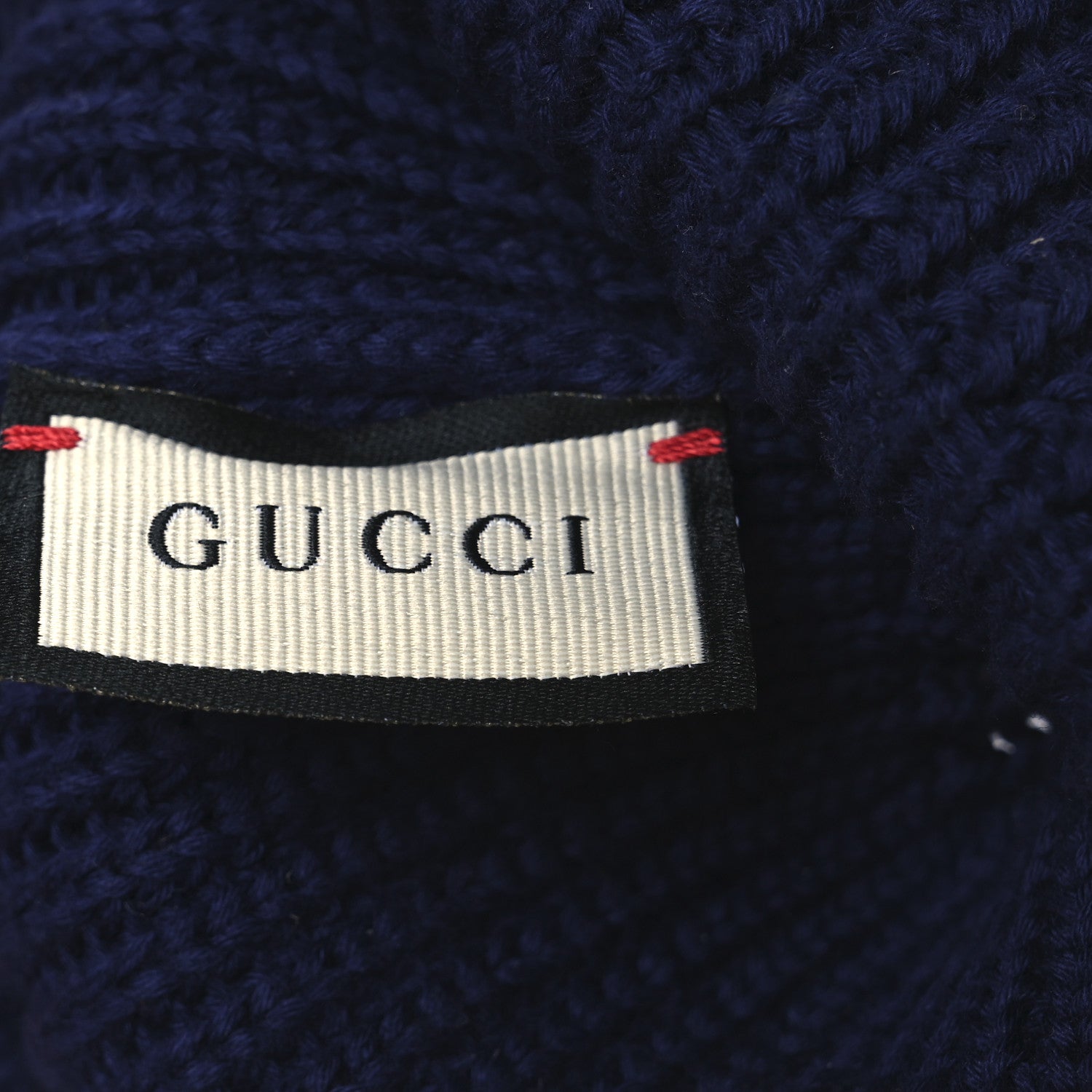 Gucci Wool Cashmere Knit Interlocking G Beanie Hat S Blue 1850734