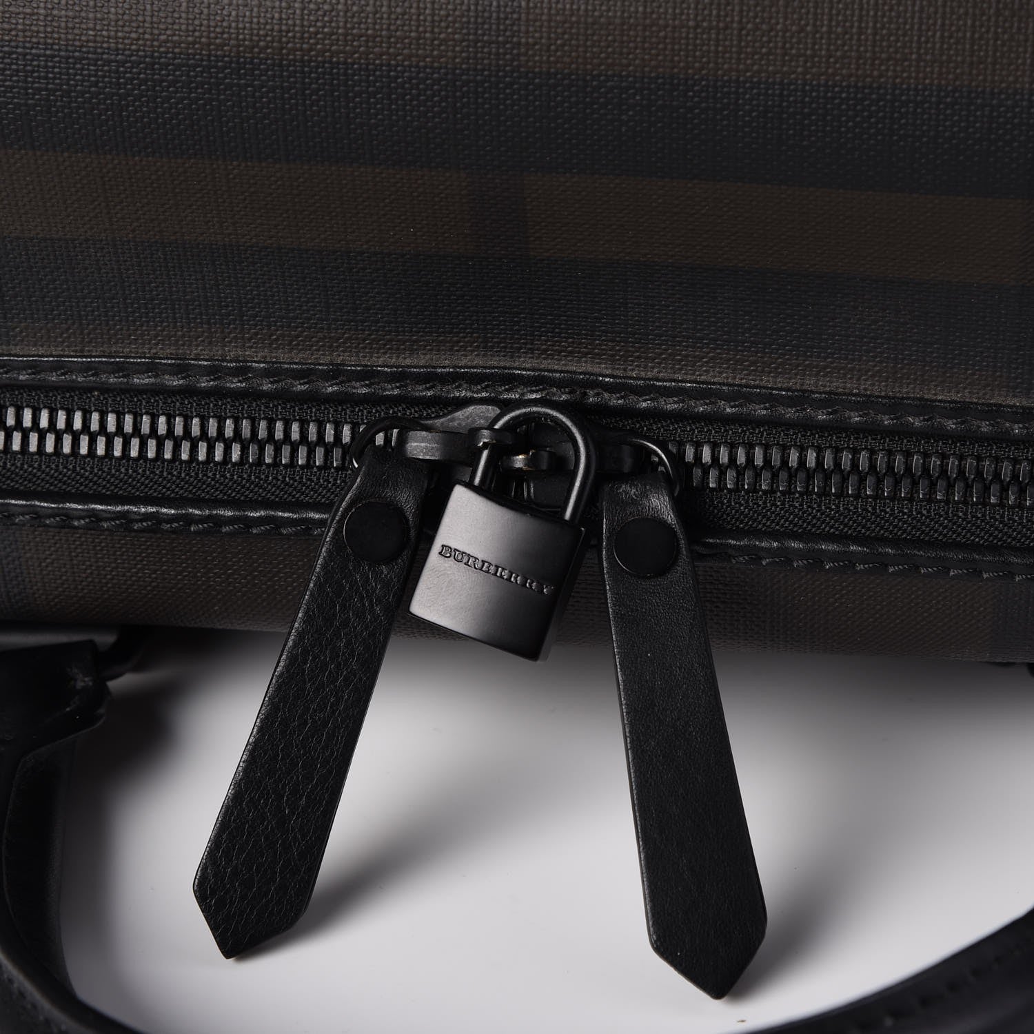 Burberry Smoked Check Carry On Travel Bag Chocolate 16 of 16