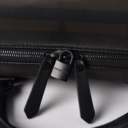 Burberry Smoked Check Carry On Travel Bag Chocolate 16 of 16