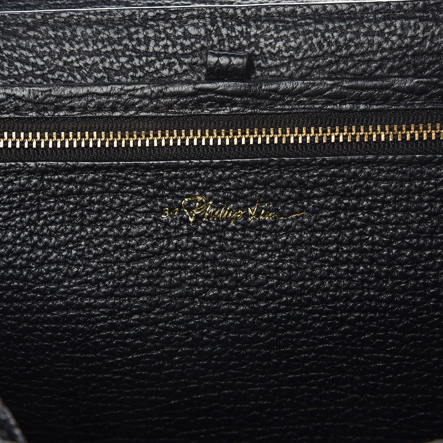 3.1 Textured Calfskin Medium Pashli Satchel Black