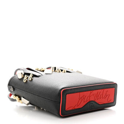 Christian Louboutin Calfskin Empire Spike Studded Mini North South Cabata Tote Black 4 of 10