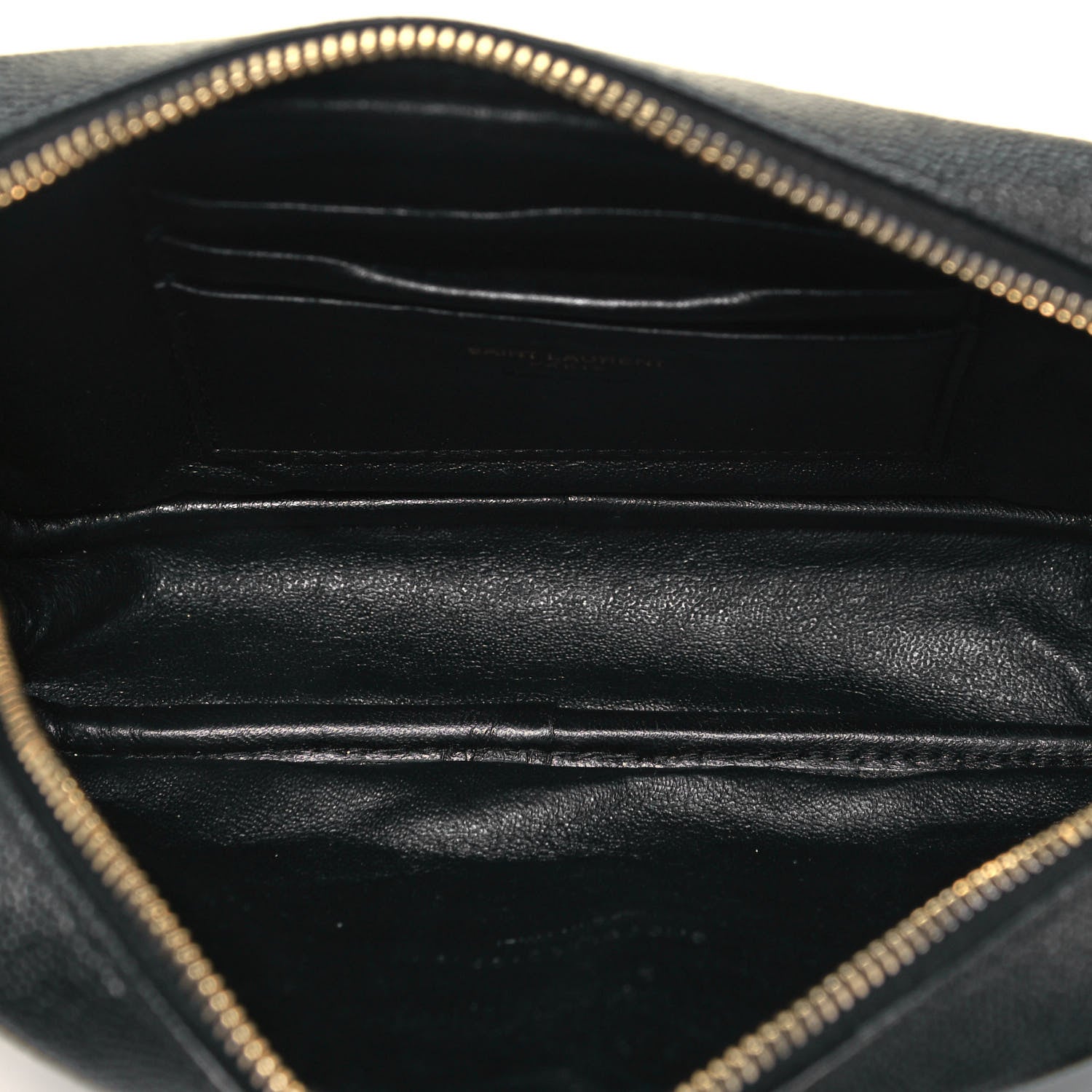 Saint Laurent Grain De Poudre Matelasse Monogram Mini Lou Camera Bag Black 7 of 9
