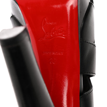 Christian Louboutin Calfskin Apron Lili 120 Pumps 38 Black 6 of 15