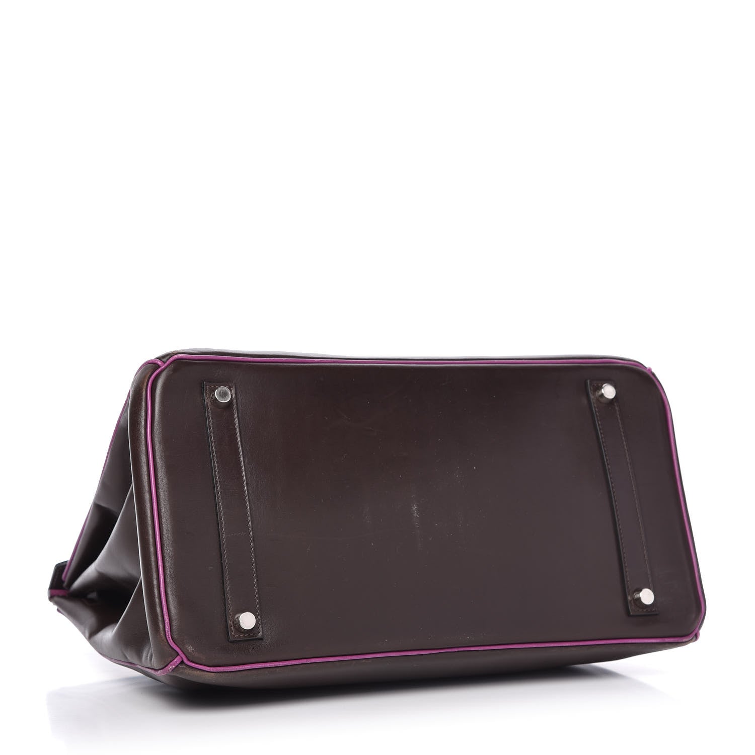 Hermes Box Bi-Color Birkin 35 Raisin Cyclamen 4 of 10