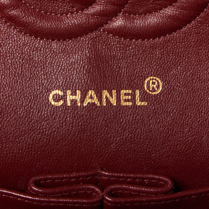 Chanel Lambskin Quilted Medium Double Flap Black 7 of 9