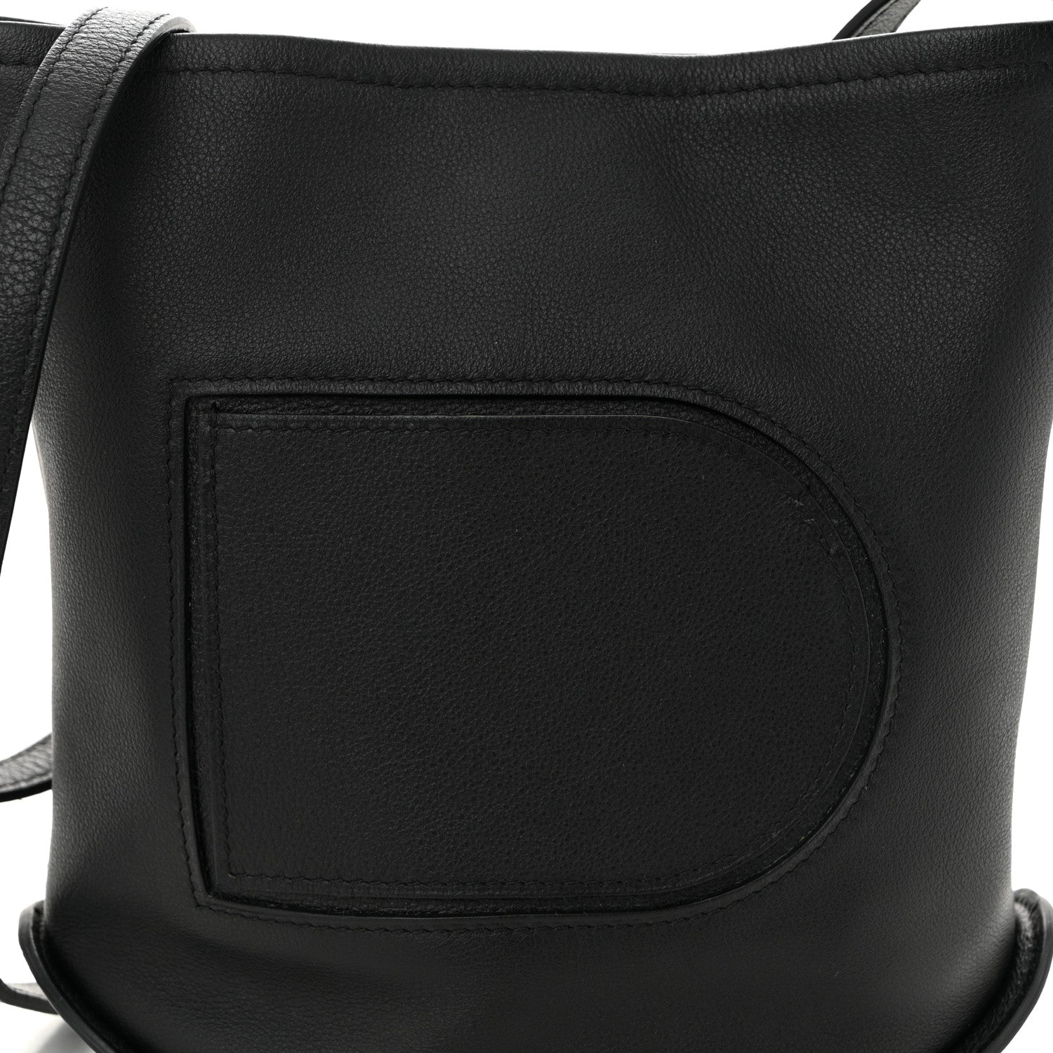Delvaux Calfskin Mini Pin Allure Bucket Black 8 of 10