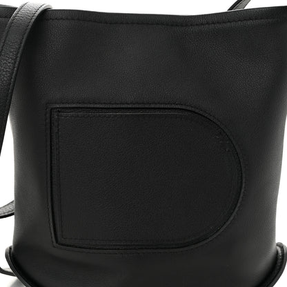 Delvaux Calfskin Mini Pin Allure Bucket Black 8 of 10