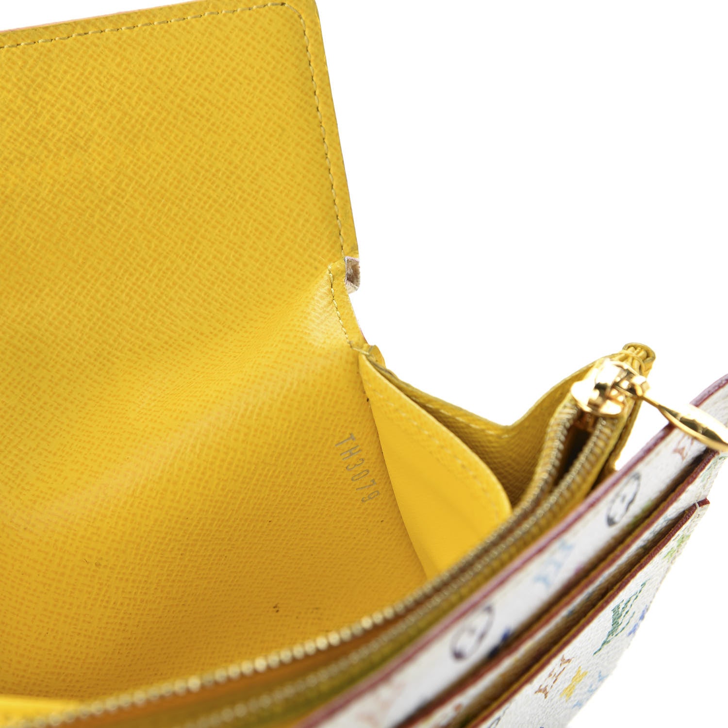 Louis Vuitton Monogram Multicolor Sarah Wallet White Citron 10 of 13