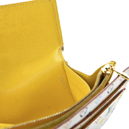 Louis Vuitton Monogram Multicolor Sarah Wallet White Citron 10 of 13