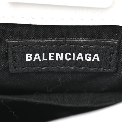 Balenciaga Squared Calfskin Logo Shopping Phone Holder Bag White 6 of 11