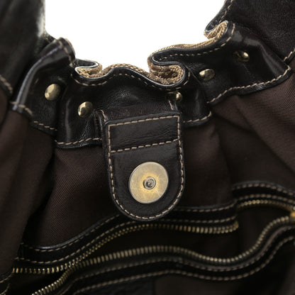 Gucci Monogram Studded Pelham Tote Dark Brown 9 of 23