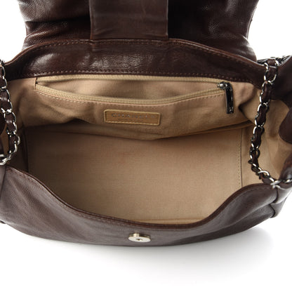 Chanel Calfskin Diamond Stitch Accordion Flap Brown 5 of 10