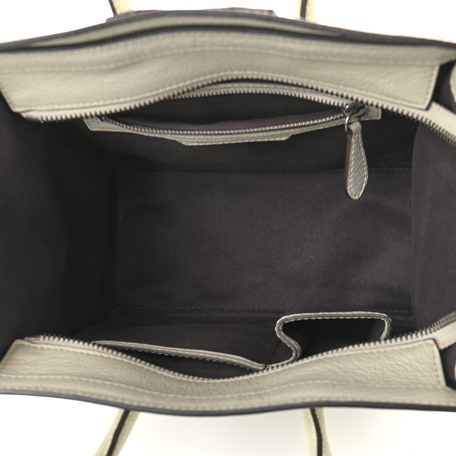Celine Drummed Calfskin Micro Luggage Lune 5 of 9