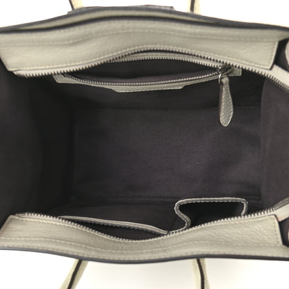 Celine Drummed Calfskin Micro Luggage Lune 5 of 9