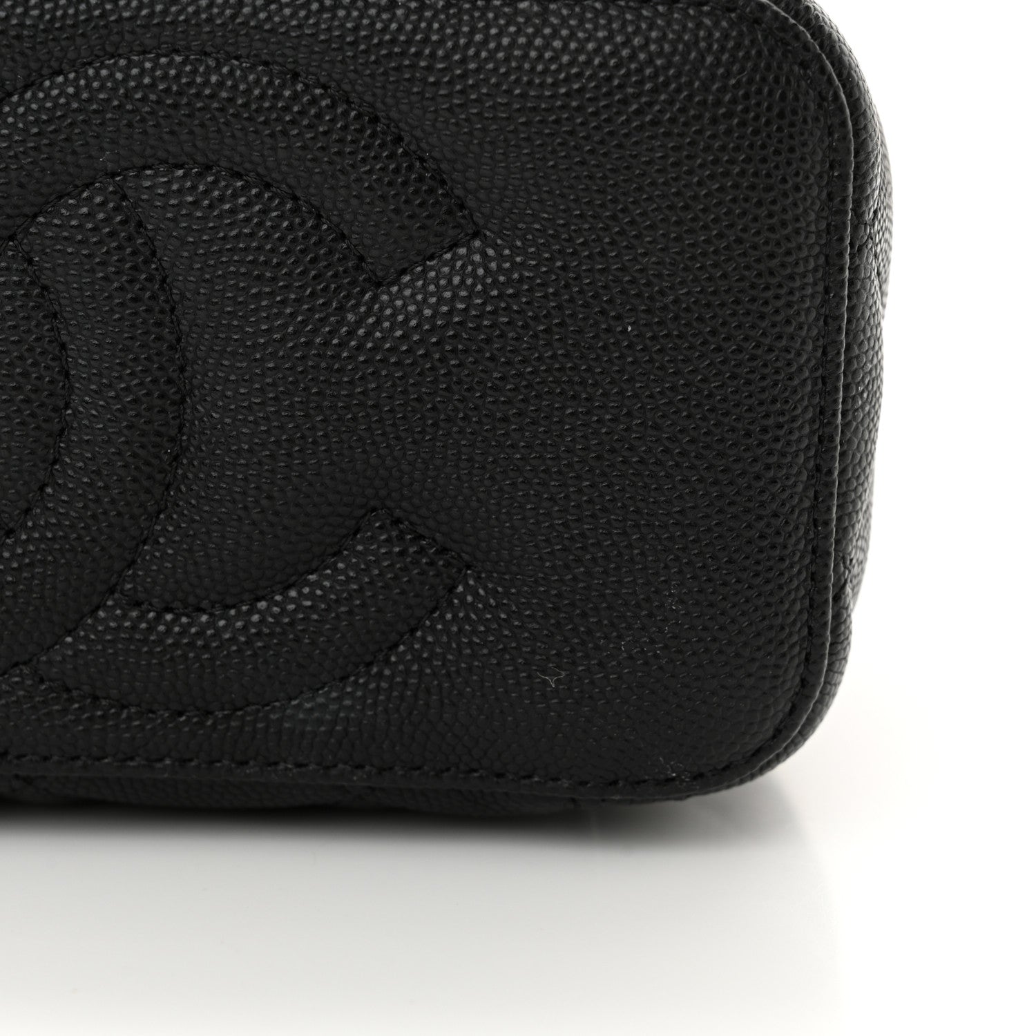 Chanel Caviar Quilted Small Vanity Case With Chain Black 11 of 12