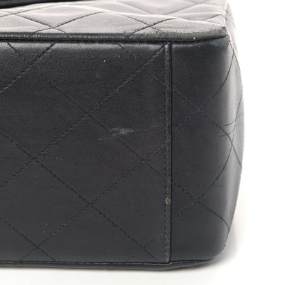 Chanel Lambskin Quilted XL Jumbo Single Flap Black 5 of 6