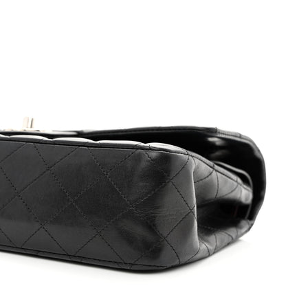 Chanel Lambskin Quilted Medium Double Flap Black 10 of 13