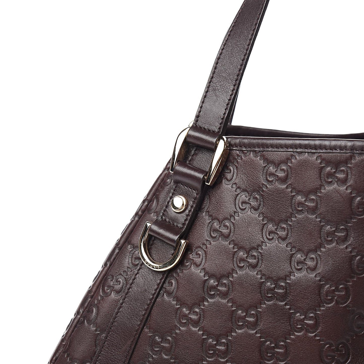 Guccissima Medium Abbey Shoulder Bag Chocolate