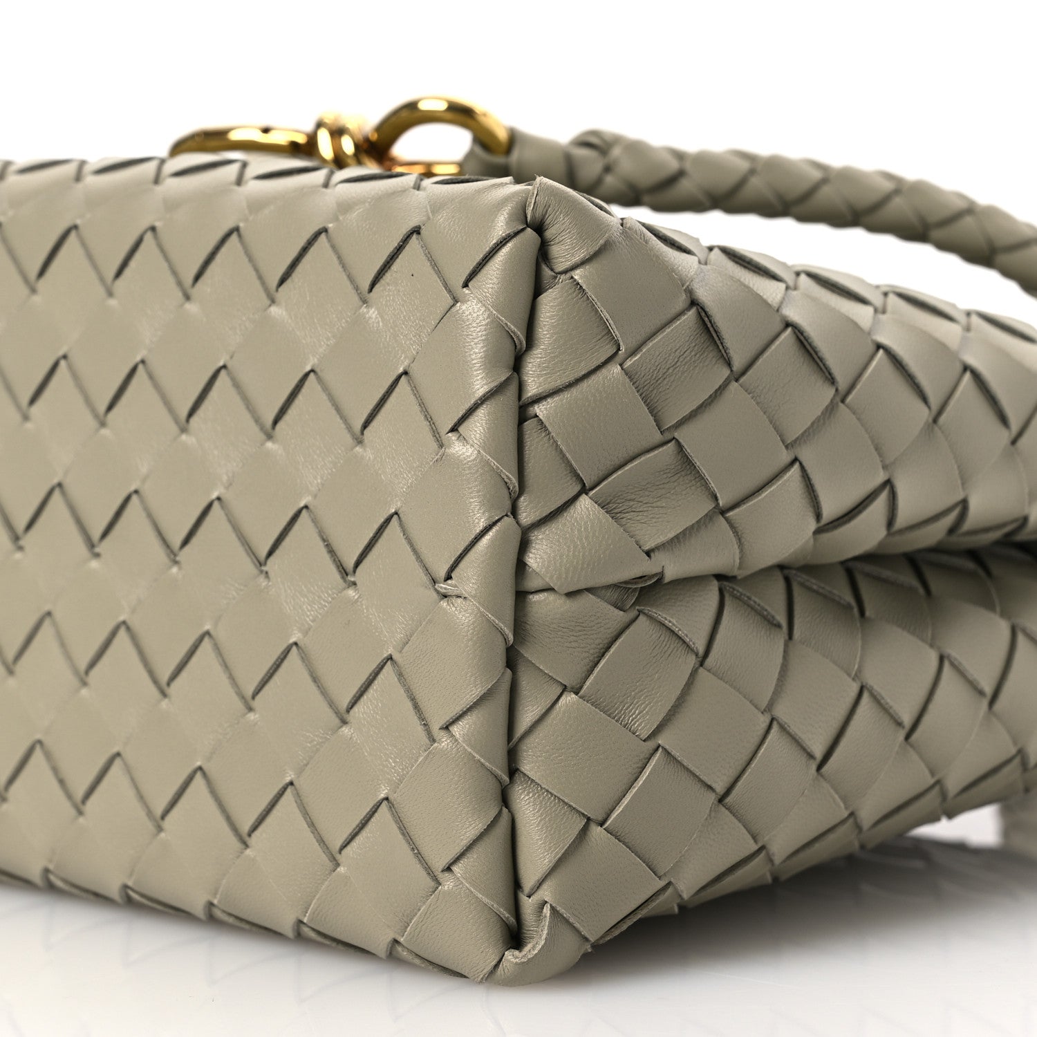 Bottega Veneta Nappa Intrecciato Medium Andiamo Shoulder Bag Travertine 11 of 12