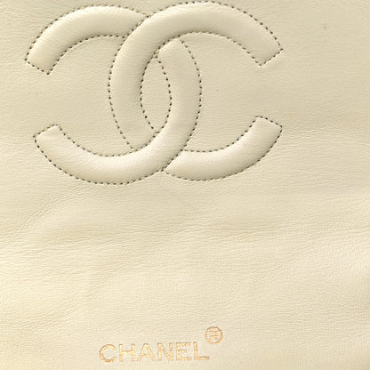 Chanel Lambskin Quilted Small Single Flap Beige 11 of 16