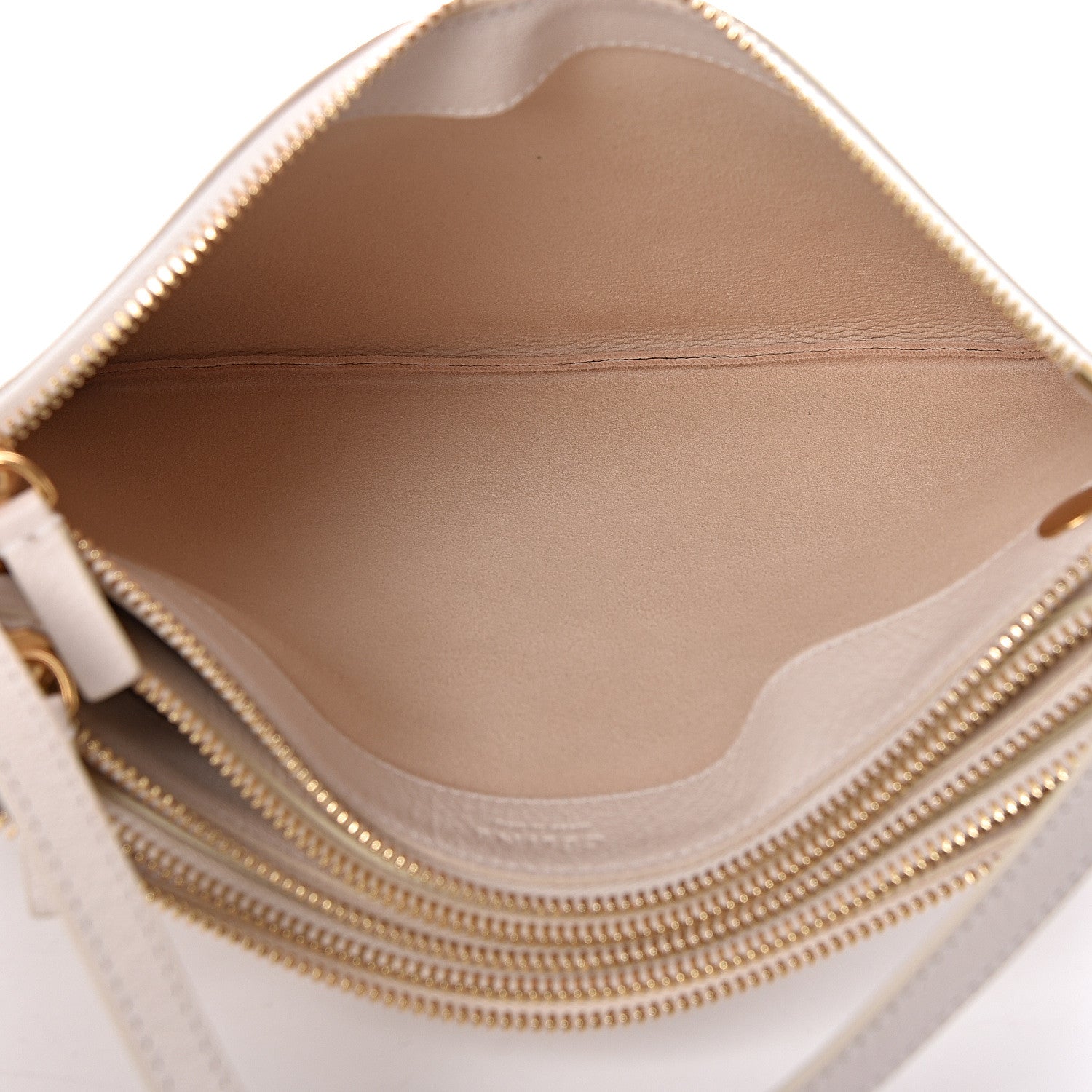 Celine Goatskin Large Trio Crossbody Bag Linen 5 of 14