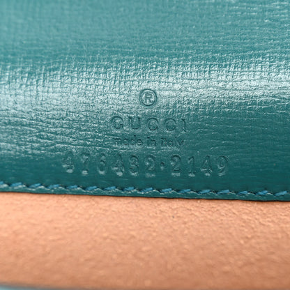 Gucci Azalea Calfskin Enamel Super Mini Dionysus Shoulder Bag Imperial Blue Pavone 6 of 10