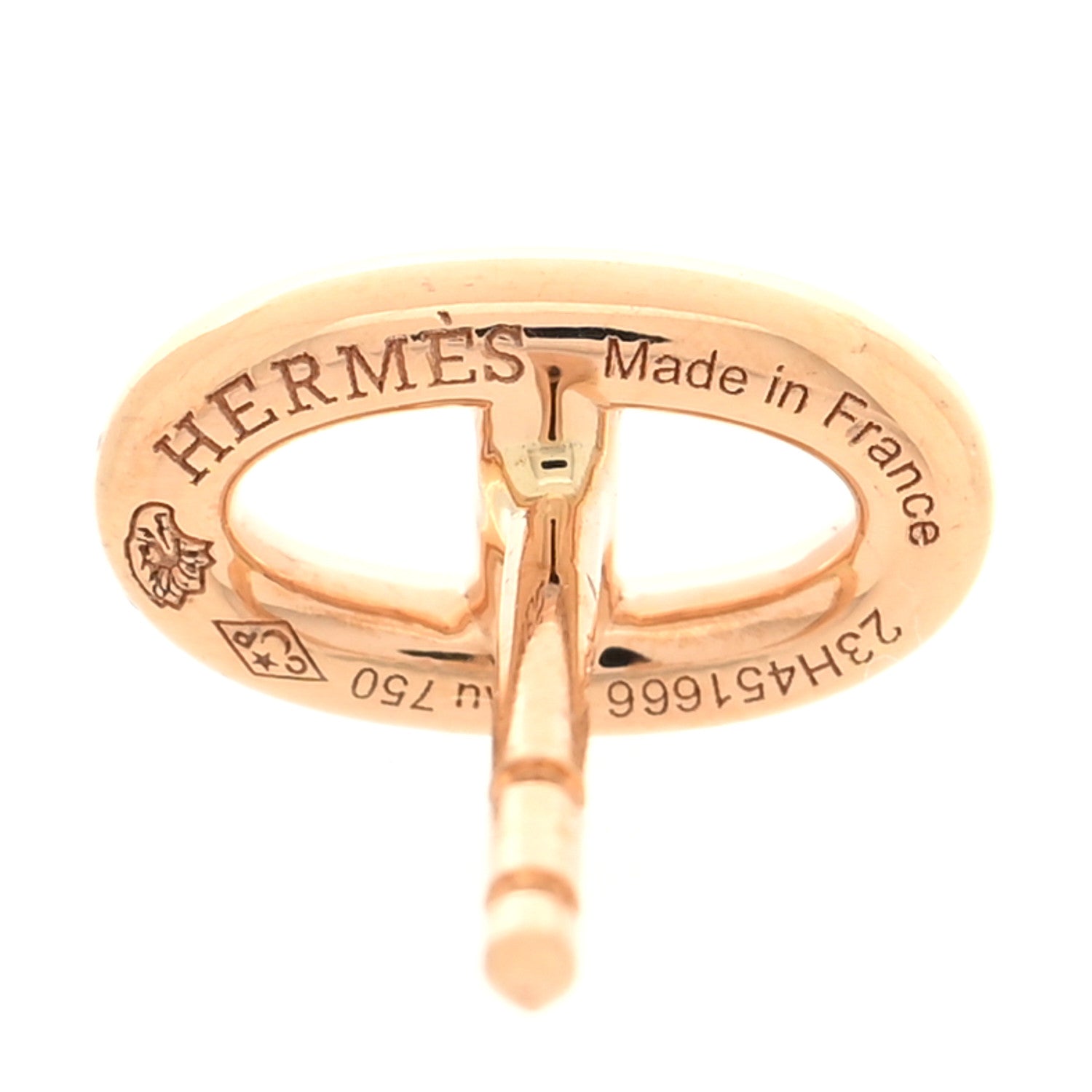 Hermes 18K Rose Gold TPM Farandole Stud Earrings 4 of 5