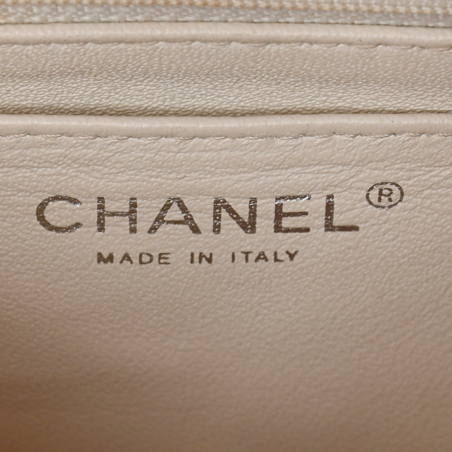 Patent Quilted Mini Square Flap Dark White