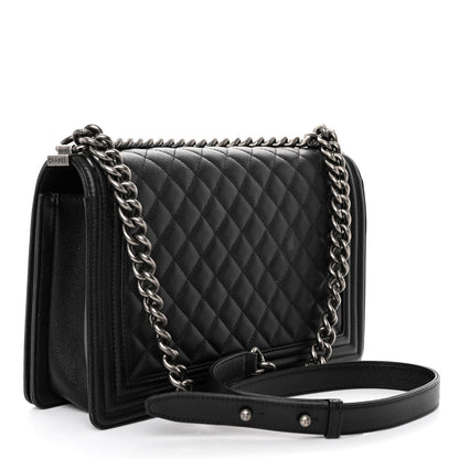 Chanel Caviar Quilted New Medium Boy Flap Black 3 of 10