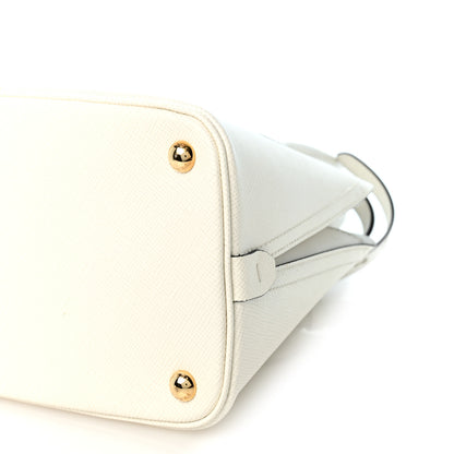 Prada Saffiano Cuir Calfskin Promenade Tote Bianco 9 of 10