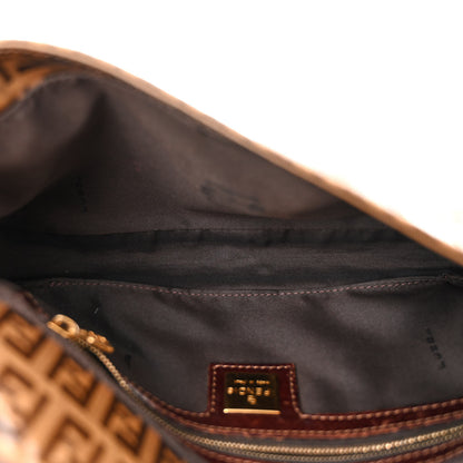 Fendi Vinyl Zucchino Baguette Tobacco 5 of 11