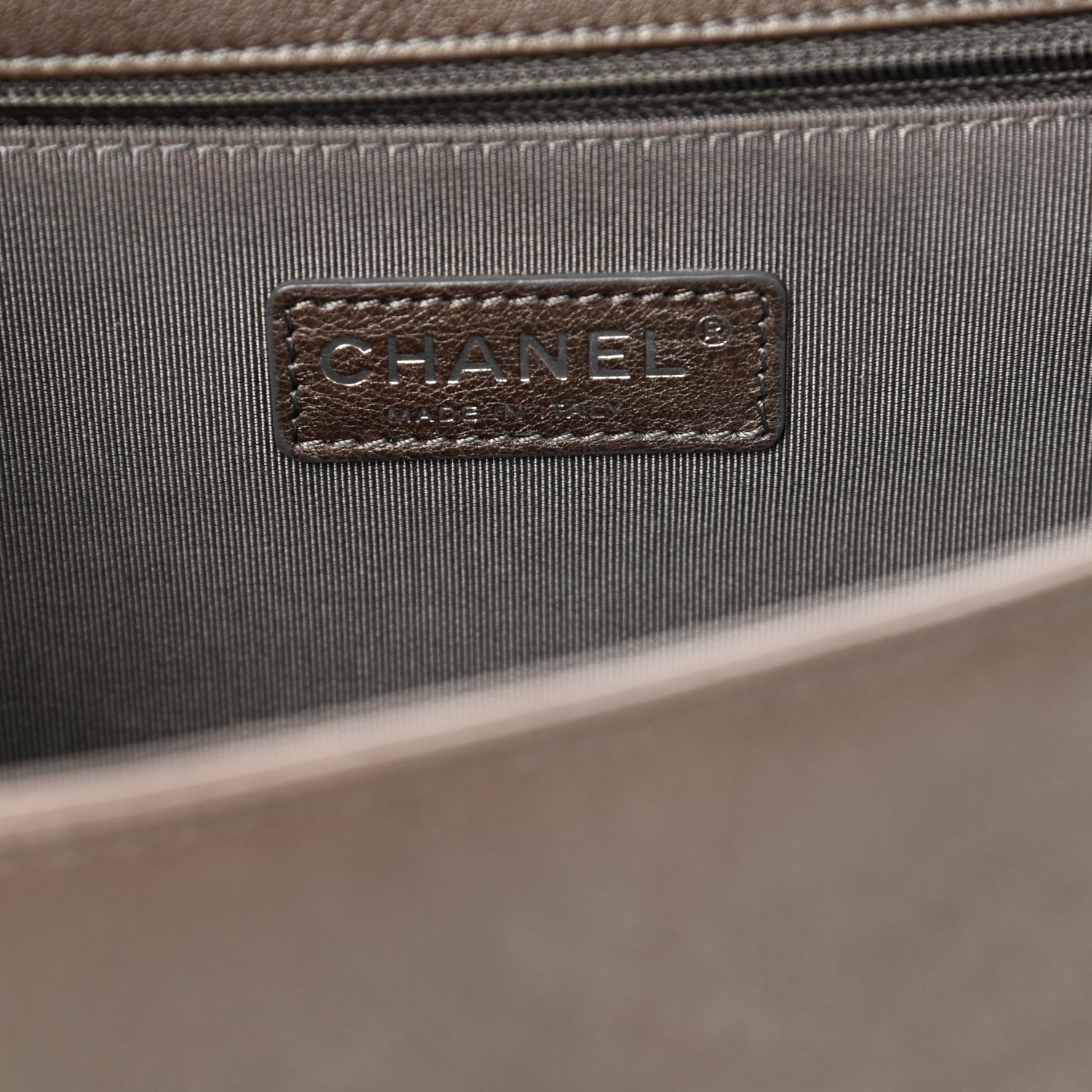 Chanel Calfskin Quilted Large Boy Flap Grey 5 of 12