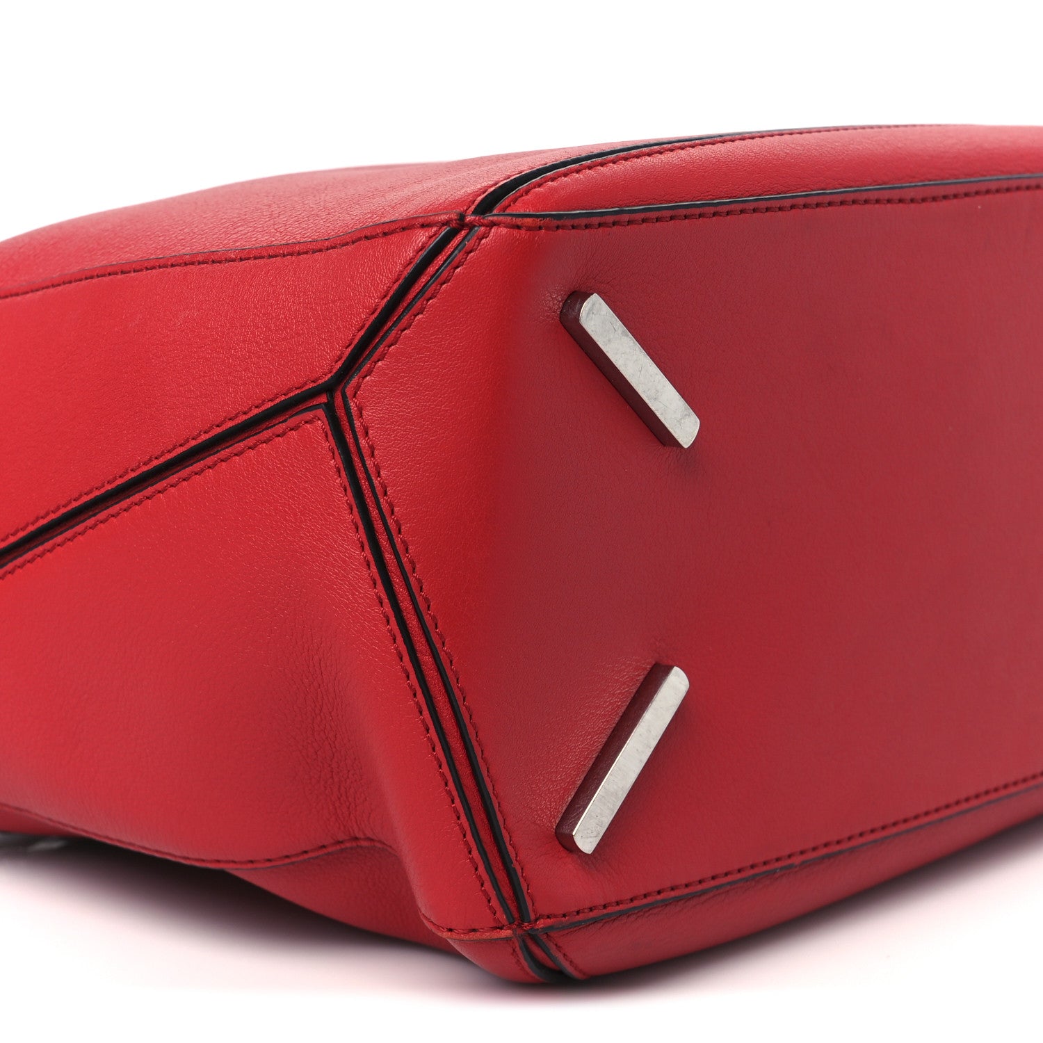 Loewe Calfskin Medium Puzzle Bag Scarlet 10 of 11