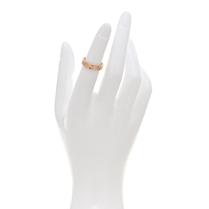 Cartier 18K Pink Gold Diamond 4mm LOVE Wedding Band Ring 47 4 2 of 5