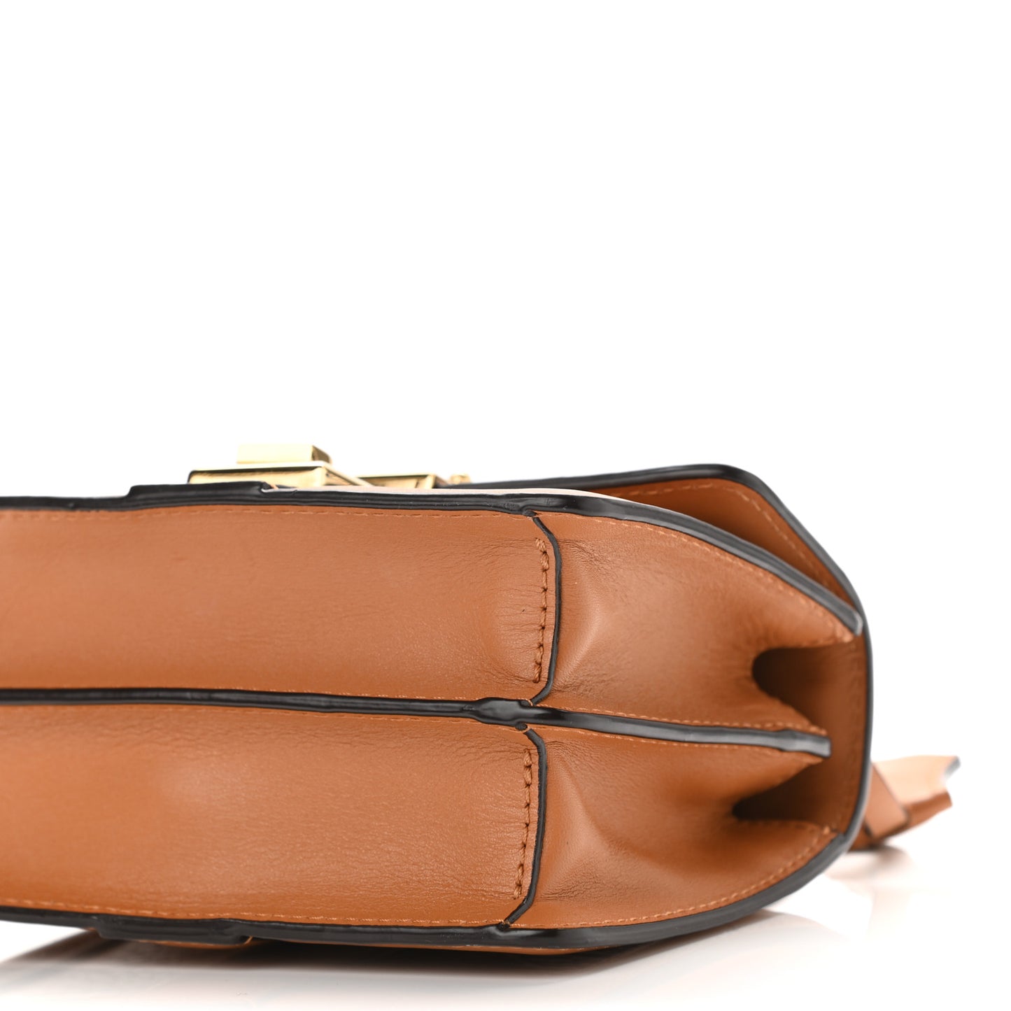 Visetos Studded Tracey Satchel Cognac