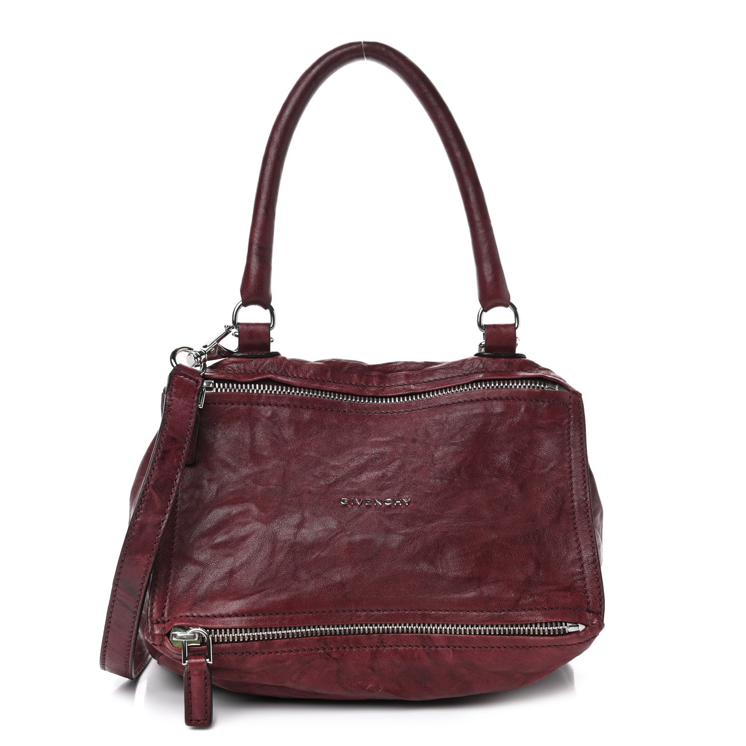 Givenchy Tumbled Sheepskin Small Pandora Oxblood 1 of 4