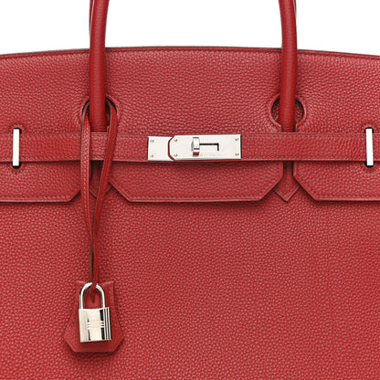 Hermes Togo Birkin 40 Vermillion 7 of 15