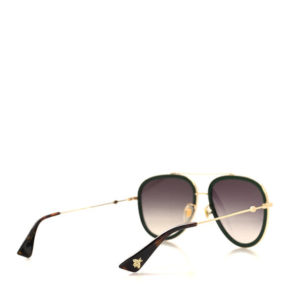 Gucci Web Aviator Sunglasses GG0062S Green Red 4 of 8