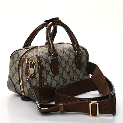 Gucci GG Supreme Monogram Interlocking G Small Duffle Beige Ebony 2 of 7