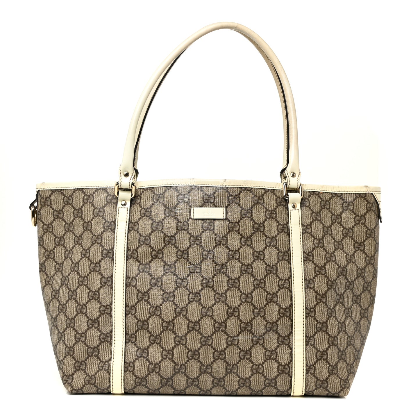 GG Plus Monogram Medium Joy Tote Off White