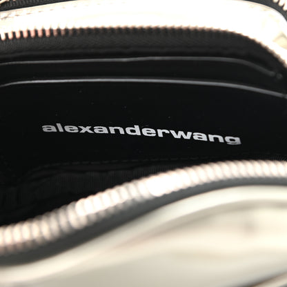 Alexander Wang Metallic Lambskin Mini Attica Belt Bag Silver 5 of 9